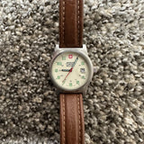 Vintage Wenger Swiss Military Watch Model 7290A- Fresh Battery Working Battery