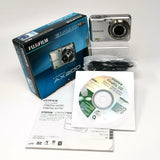 FUJIFILM FinePix AX200 Silver Compact Digital Camera Tested Working Japan