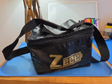 Zeee Lipo Guard fireproof battery bag with gold logo and zippered top
