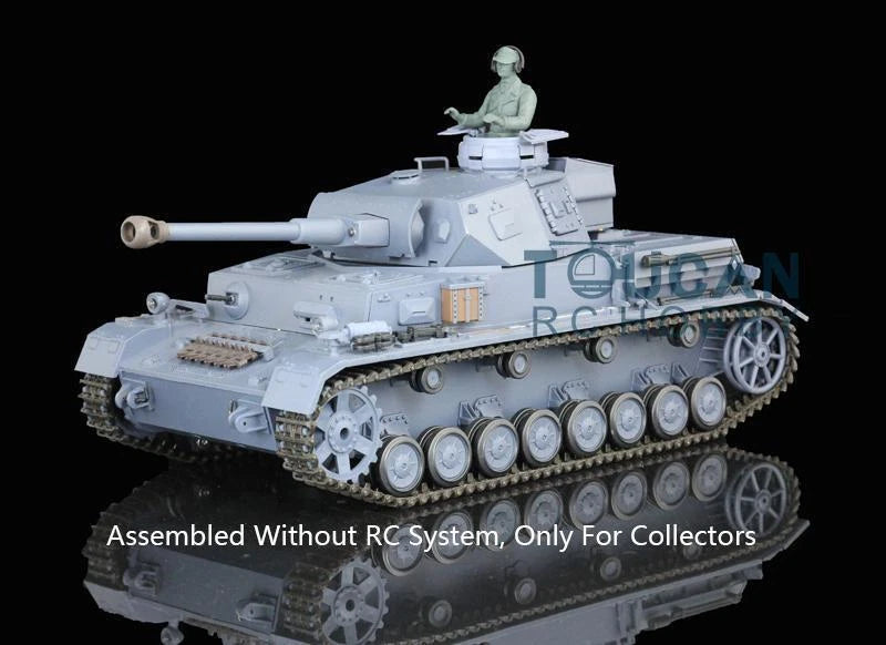 1/16 Henglong Plastic German IV F2 Static Tank Model 3859 W/O RC System battery Battery
