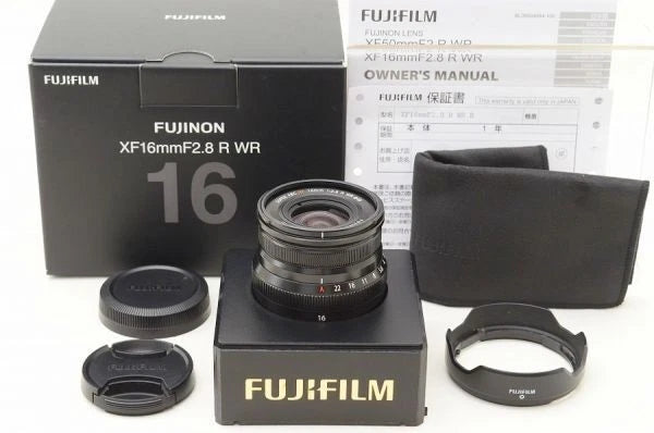 FUJIFILM FUJINON XF 16mm F2.8 R WR Original Box Accessories #26051401