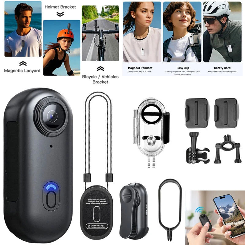4K MINI HD WIFI Action Camera Thumb Sport POV Portable Video Recorder Underwater