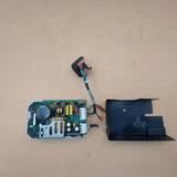 AC/DC converter module with green circuit board, wiring, and black protective housing