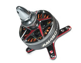 T-MOTOR AM480 brushless RC motor with silver shaft and black mounting bracket