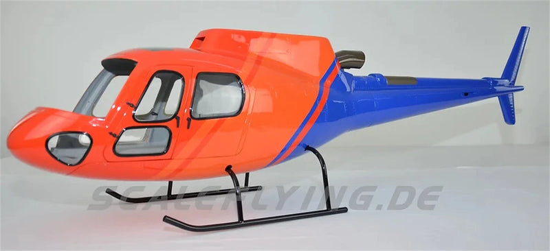 700 AS-350 Blue Orange RC Helicopter Fuselage 700 Size News V2 Version