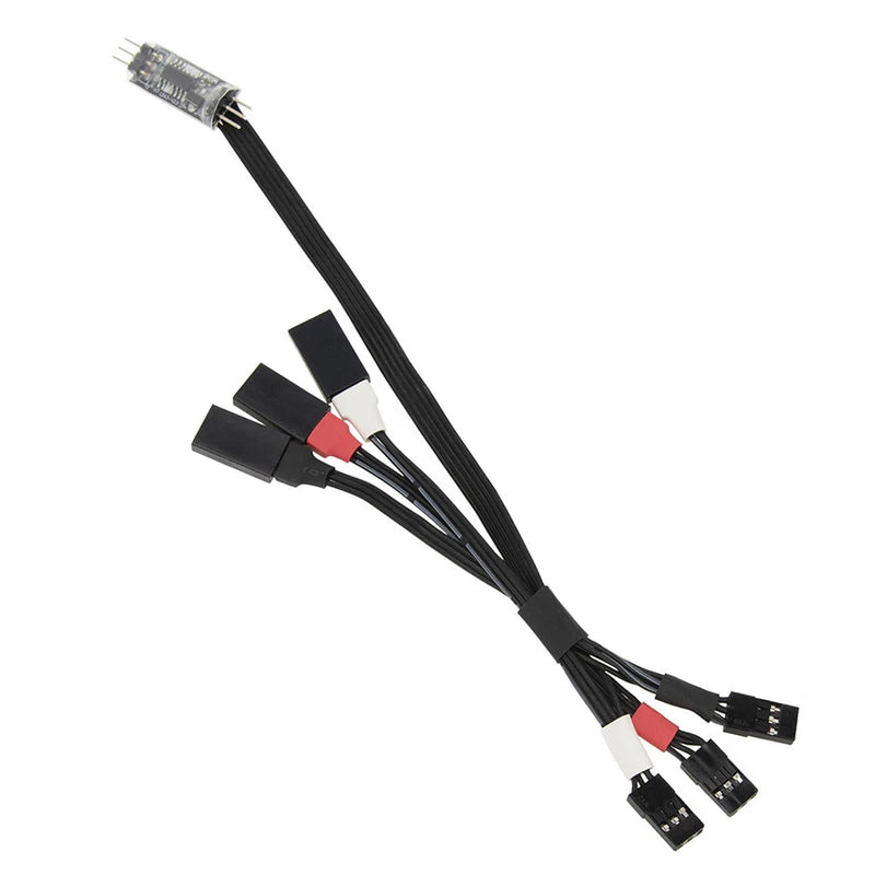 4WS Control Board Servo Control Cable Fit For SCX24 TRX4M SCX10 RC Car Upgrade