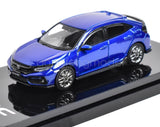 HobbyJapan 1:64 Blue JDM Civic FK7 Hatchback Sport Model Diecast Metal Car