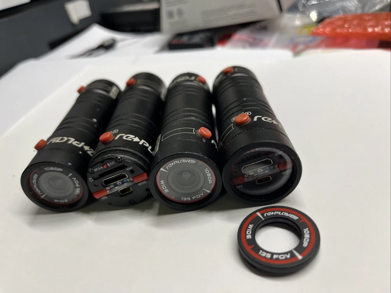 Replay XD1080 Video Camera Bullet Cam Replayxd For Parts Good Front Or Rear Cap