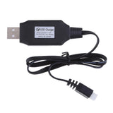 USB LiPo RC battery charger with attached cable and DC output plug