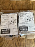 Sealed 1/72 WWII fighter model kit bags with instruction sheets and parts