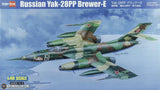 Hobby Boss Yak-28PP Brewer-E green jet model aircraft with red star markings