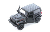 5" Kinsmart 2018 Jeep Wrangler Rubicon Black Diecast Model Toy  Car 1:34 Scale