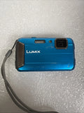 Panasonic Lumix DMC-TS25 Blue ? Untested ? No Battery - No Charger ?FOR PARTS ?
