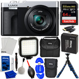 Panasonic TZ99 ZS99 Digital Camera (Silver) DC-TZ99E-S - 12PC Accessory Bundle