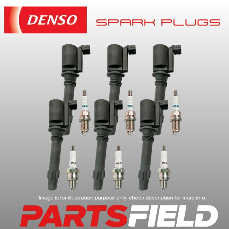 Full Set Ignition Coil&Denso Spark Plug For 4.0L 6cyl FPV Falcon 2004-2008 BA BF