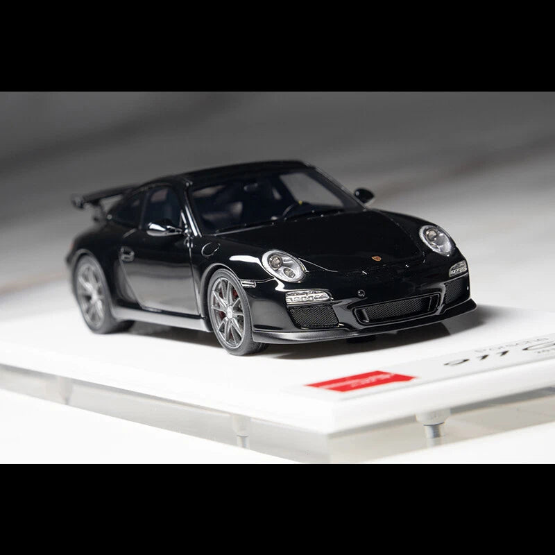 MakeUp 1:43 Porsche 911 997.2 GT3 2010 Black Diecast Car Model Collection EM602N