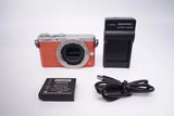 Panasonic Lumix GM1 Mirrorless Camera Orange DMC-GM1 Body Used Excellent Conditi
