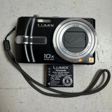 Panasonic Lumix DMC-TZ3 Black 7.2MP 3.0" LCD 10x Optical Zoom Digital Camera