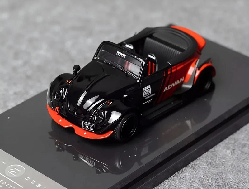 INSPIRE 1:64 Advan VW RWB Beetle Convertible Sport Model Diecast Metal Car