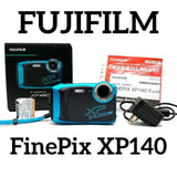 FUJIFILM FinePix XP140 Sky Blue Compact Digital Camera Tested Working Japan