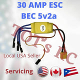 30AMP ESC 30a ESC 3s ESC XT60 Deans XT30 BEC 5v2a FPV Drone RC Plane helicopter
