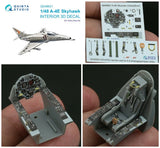 Quinta Studio 1/48 A-4E Skyhawk Interior Cockpit Color 3D Decals (Hobby Boss)