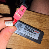 Li-Po 2600mAh 11.1V 25C 3S LiPo RC Battery Pack w/ Connectors Battery