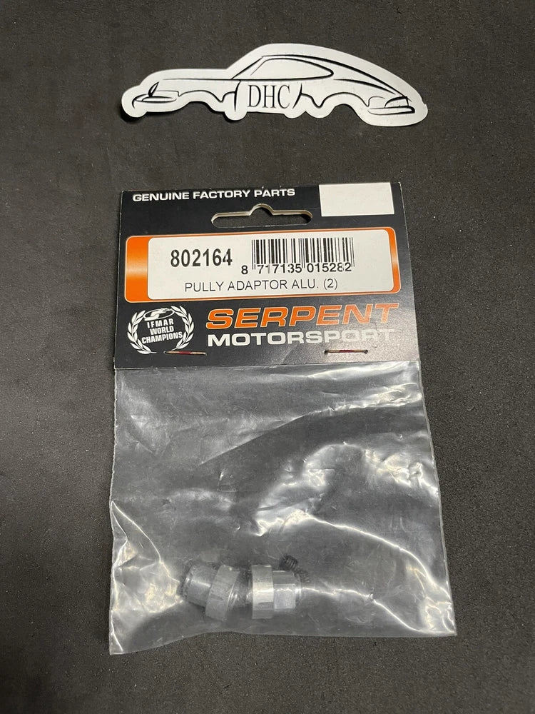 Serpent Vintage RC Car Part # 802164 Aluminum Pulley Adaptor (2) Converter