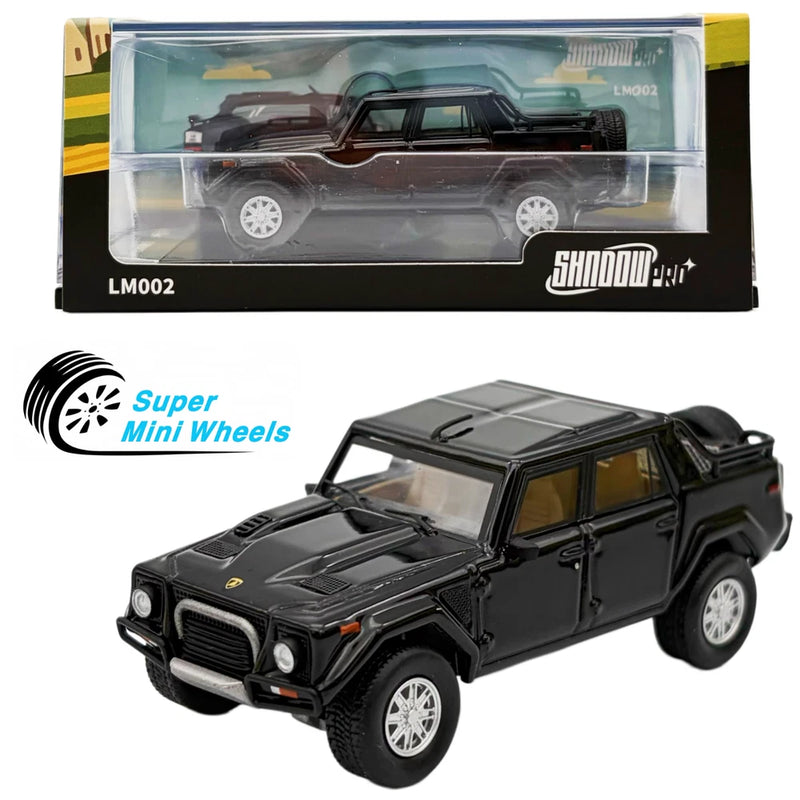 Shadow Pro 1:64 Lamborghini LM002 Black - Diecast Model