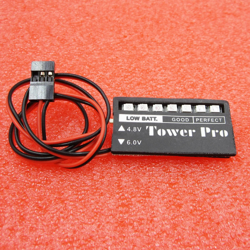 RC Model 7 LED Receiver Battery Voltage Indicator Monitor Car 4.8/6v new A2TM Battery