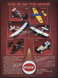 COX HOBBIES ?C Original 1985 Trade AD / ADVERT_ RC Cessna Skylane _ PT-19 Trainer