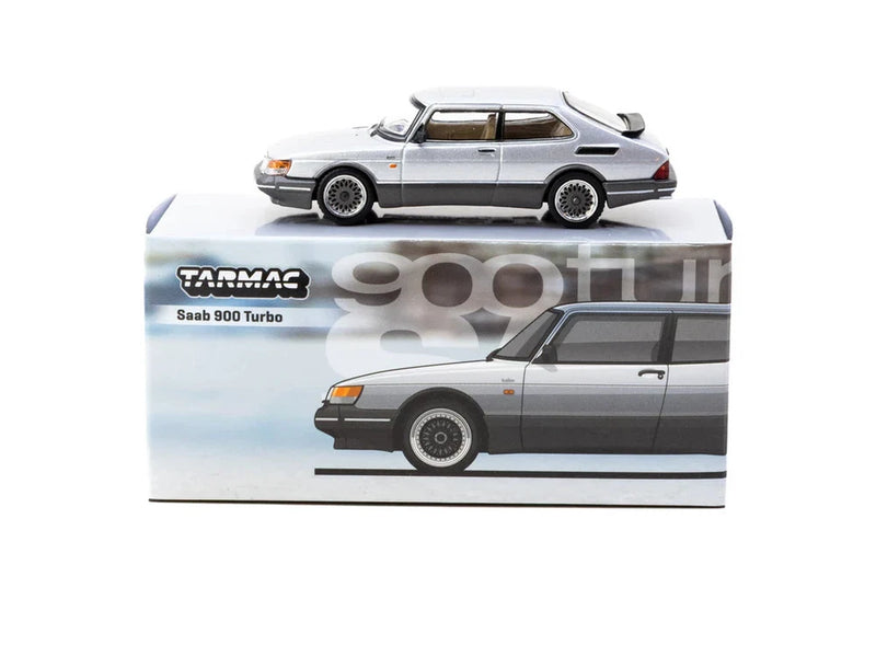 1:64 Saab 900 Turbo -- Silver -- Tarmac Works