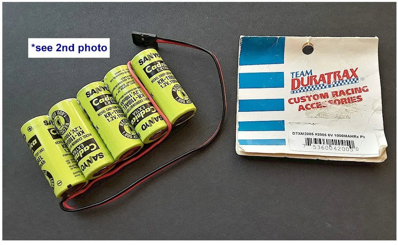 Vintage RC Car Duratrax DTXM2005 6V 1100 mAh Receiver Battery Pack Pan Car Build Battery