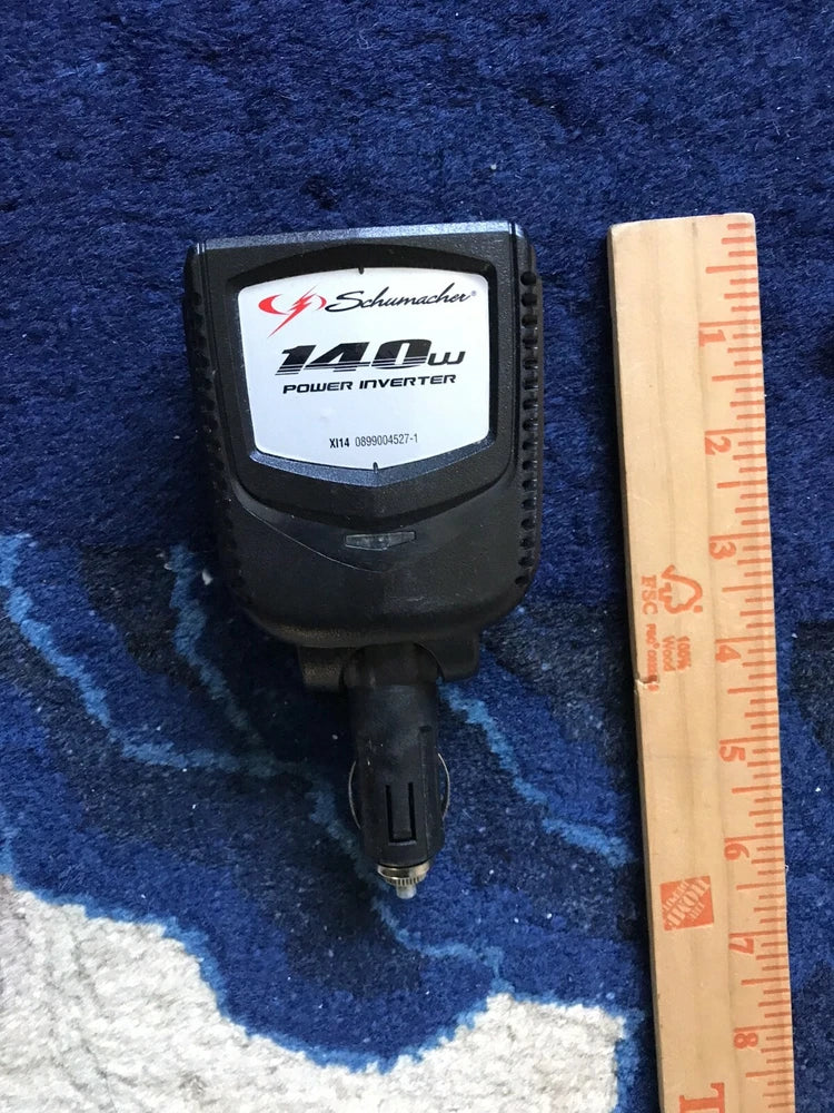 Schumacher XI14 DC to AC Power Converter for Car 140W AC or USB for Camping