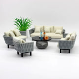 1:18/24/32 Diorama Sofa Coffee Table Model Set Garage Furniture Model Accessory
