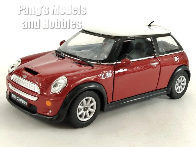 Mini Cooper S 1/28 Scale Diecast Model by Kinsmart - RED
