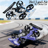 Rc Drone Car 2In1 Rc Toy Land-Air Vehicle with 4 Axis Quadcopter Fixed Wing Stun