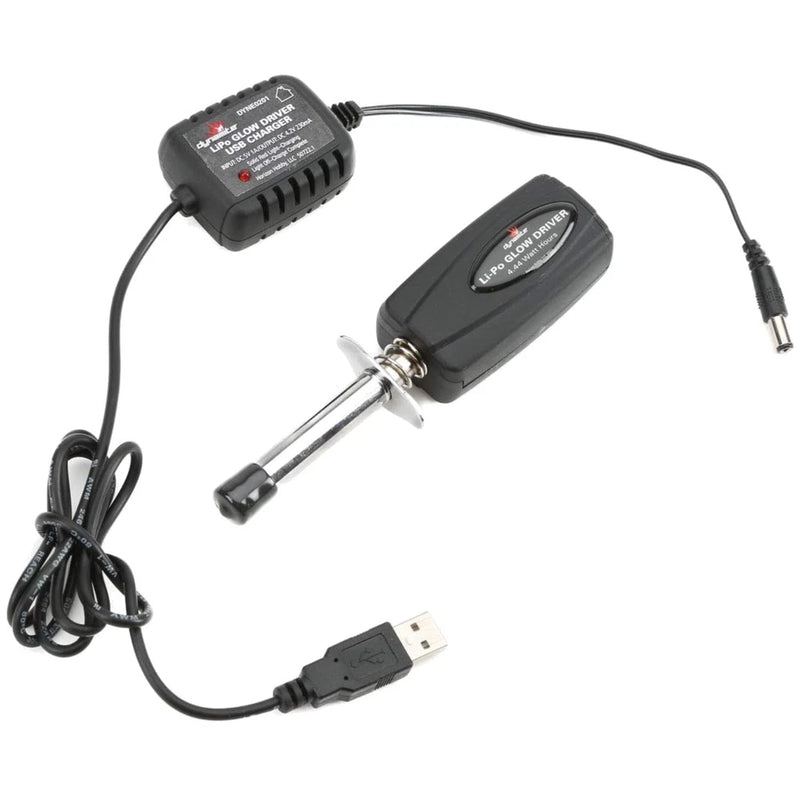 Powerful LiPo Glow Plug Starter Set - Battery Included Battery