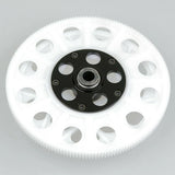 Main drive gear set with white plastic gear and black hub with center bearing