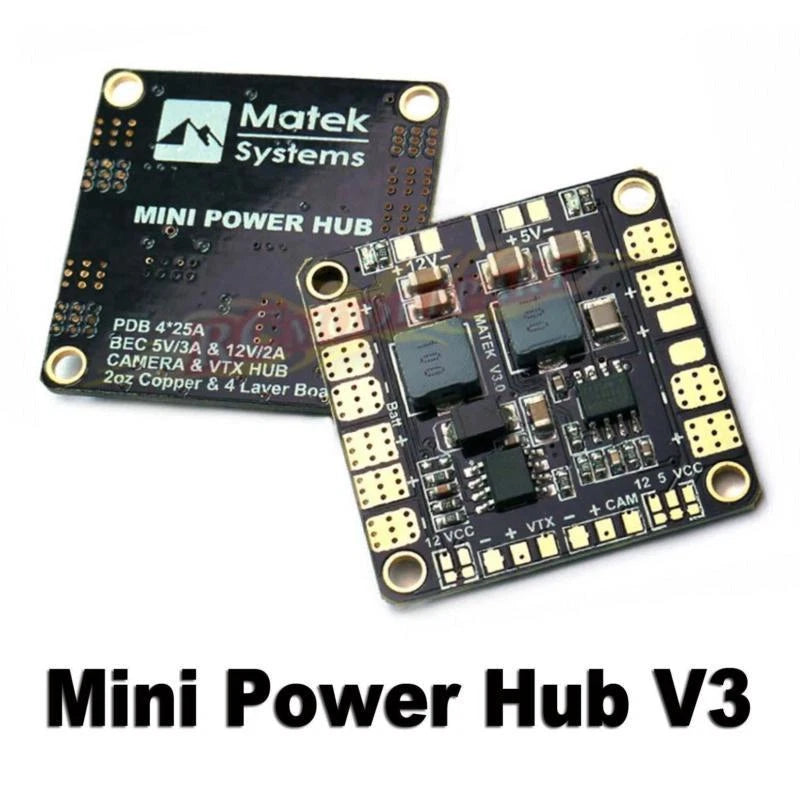Mini Power Hub Distribution Board V3 PDB BEC 5V 12V for QAV210 QAV250 FPV plane