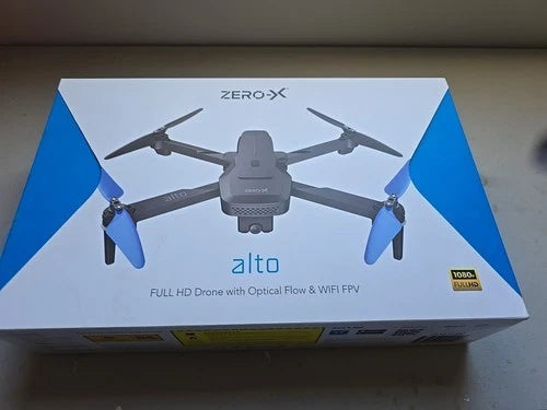 ZERO-X ALTO foldable 4-rotor drone box with 1080P FHD and WiFi FPV