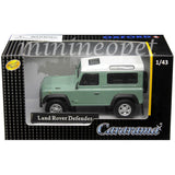 CARARAMA 4-55240 LAND ROVER DEFENDER 1/43 DIECAST MODEL CAR WHITE / PASTEL GREEN