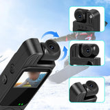 Compact Action Camera for Adventure Filming with Rotatable Lens and Clear Audio