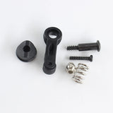 RC 1:18 servo arm buffer set with black holder, screws, and metal spring