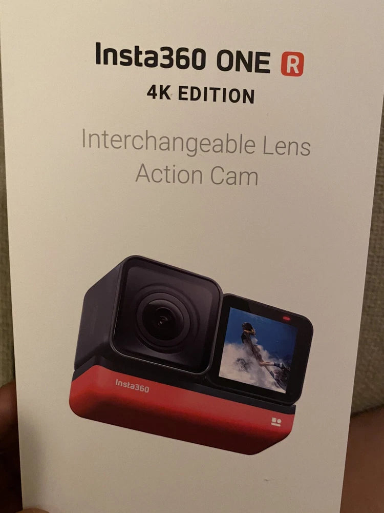 Insta360 One R 4K Edition Camera- With Selfie Stabilization/Stick And Tripod NEW
