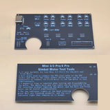 Mini drone gimbal motor test board accessory PCB with labels and connector ports