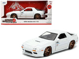 1/24 Jada JDM Tuners 1985 Mazda RX-7 FC Diecast Model Car White 35955