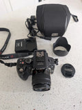 Panasonic LUMIX DMC-G5 Camera + 14-42mm Lens+hood, charger, spare battery, case