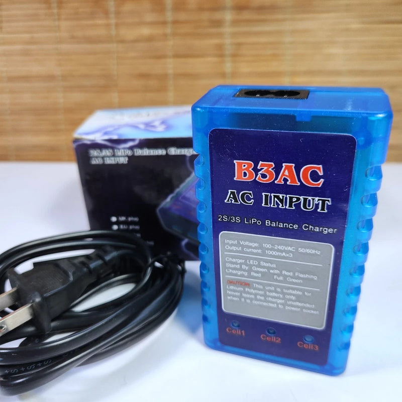 B3AC LiPo Balance Battery Charger AC Input 2s/3s RC 100 - 240 V AC Battery