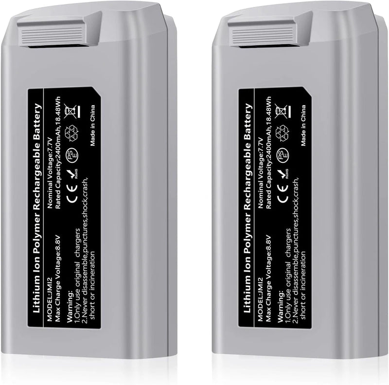 2-Pack Mini 2 Series Intelligent Flight Batteries 2400Mah Upgraded Drone Battery Battery